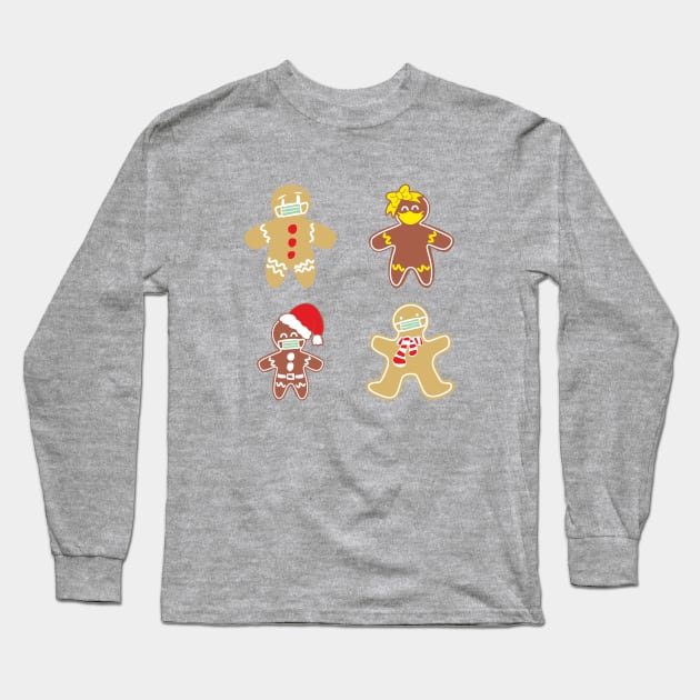 Christmas Quarantined Cookie Pack Long Sleeve T-Shirt by Acid_rain